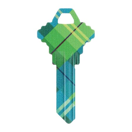 Hillman Wackey Plaid House & Office Universal Key Blank for Single Sided - Case of 6 5934195